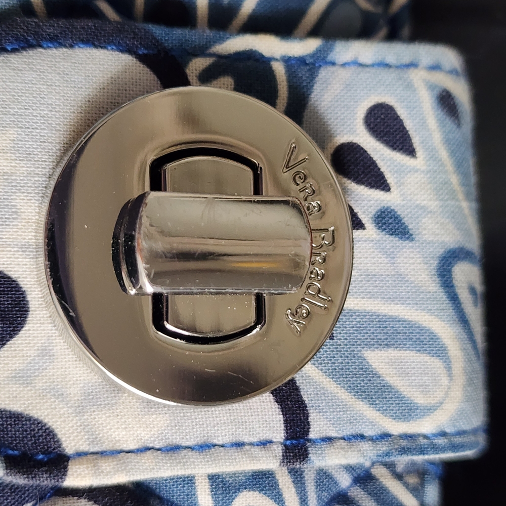 Vera Bradley Blue and White Floral Clutch - Picture 3 of 6